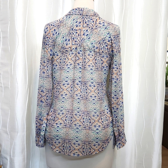 Free People Button Down V-Neck Top - Picture 3 of 6